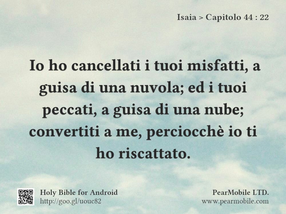 Isaia, Capitolo 44:22